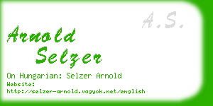 arnold selzer business card